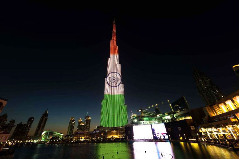 Burj Khalifa Lights Up In Tricolour To Mark India’s Republic Day