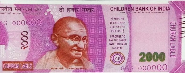 Delhi ATM Dispenses Fake Rs 2000 Notes From ‘Childrens Bank of India’ With ‘Churan Lable’