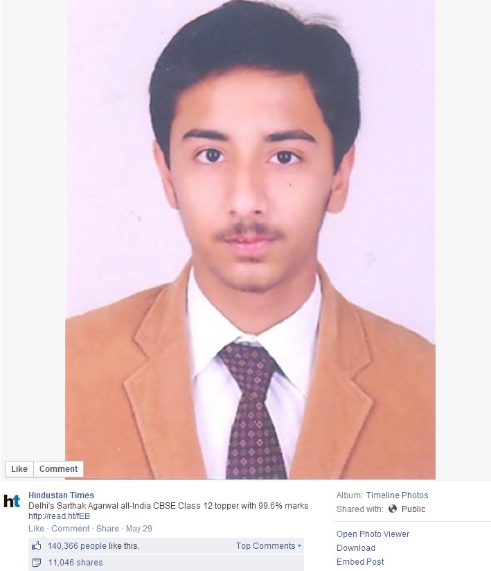 A Delhi Kid Got 99.6% In Board Exams. The Internet Went 100% Nuts