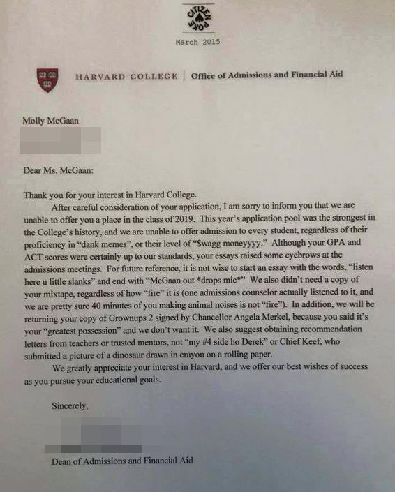 This Is Why You Should Not Use Words Like â€˜Swagâ€™ And â€˜Kewlâ€™ When You Apply To Harvard University