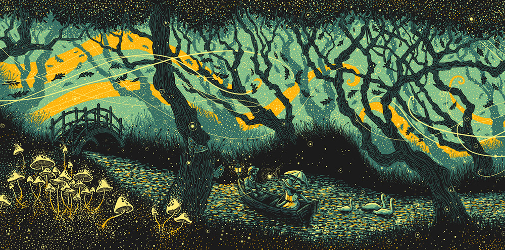 Swirling Illustrations by James R. Eads Explore Human Connections and the Natural World