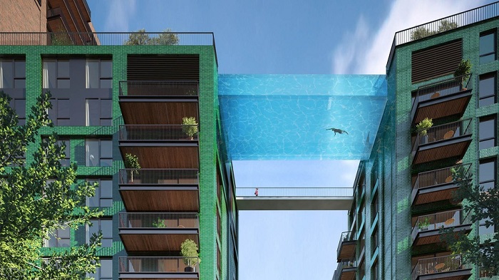 You Can Literally Swim Between Buildings In These Sky Pools In London!