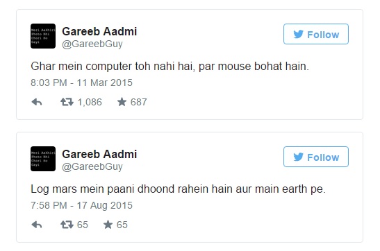 This Gareeb Aadmi Is Shaming Our Indifferent Society With Hilarious Tweets On His Own Poverty