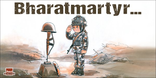 Amul Pays Tribute to Pathankot Martyrs