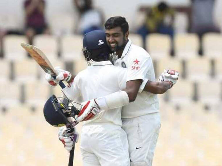 After Ashwin Saha Help India Reach 353 In 1st Innings West Indies Get Decent Start
