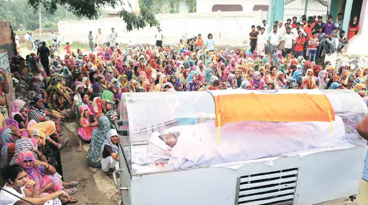 Villagers Cover Body Of Dadri Lynching Accused With Indian Flag, Refuse To Cremate Body