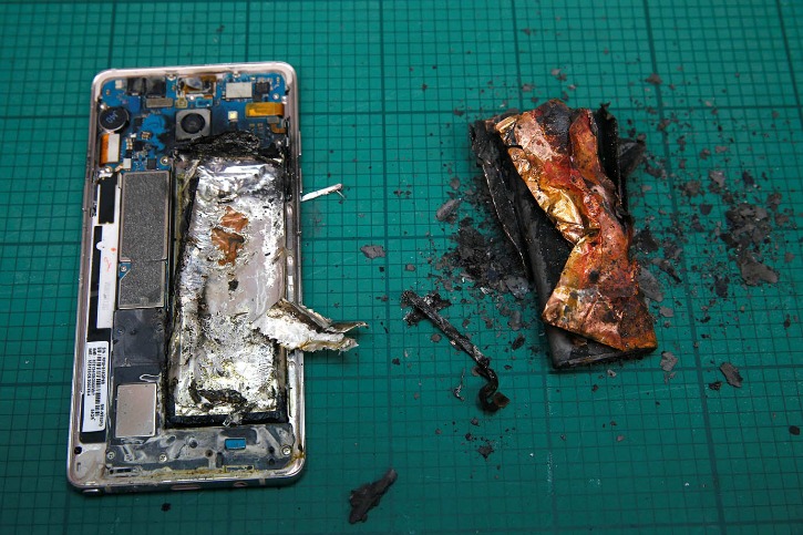 Images Of A Lab Test On Samsungs Galaxy Note 7 Show Just How Prone To Catching Fire It Is