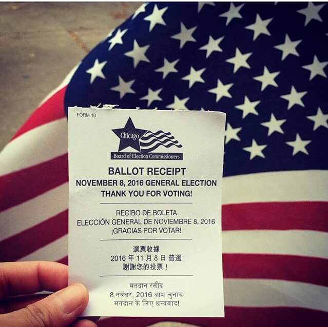 This Years US Ballot Receipt Featured A Hindi Message!