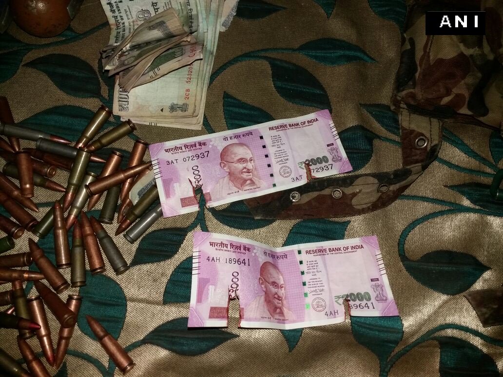 Indian Army Recovers Rs 2000 Notes From 2 Terrorists Killed In Jammu &Kashmir Encounter