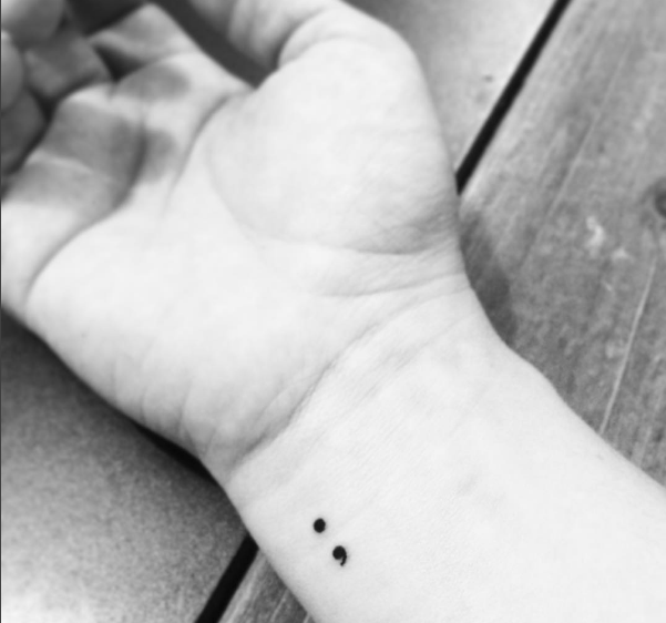 Here's The Inspiring Story Behind The Semicolon Tattoo That You See Everywhere