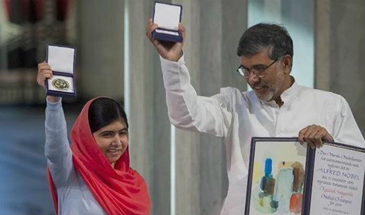 Nobel Peace Prize Winners Malala Yousafzai, Kailash Satyarthi in Oslo