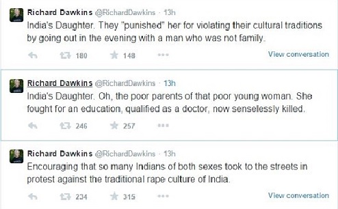 Richard Dawkinsâ€™ Tweets About â€˜Indiaâ€™s Daughterâ€™ Made A Lot Of People Angry. Is The Outrage Fair?