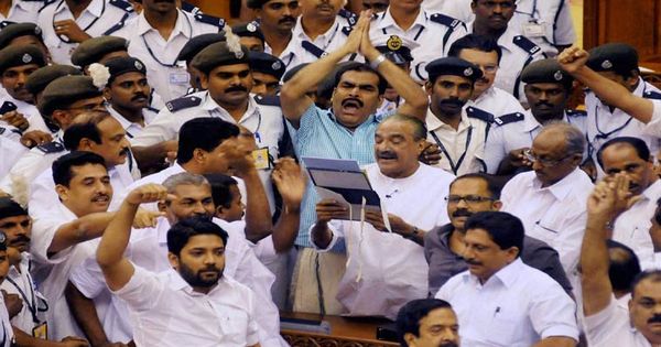 Chairs Thrown, Mics Broken, Biting And Complete Chaos: Presenting The Kerala Assembly Circus
