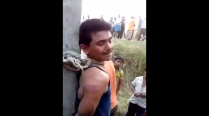Disturbing Video Shows Man Tied Up, Beaten And Forced To Say â€˜Jai Sri Ramâ€™