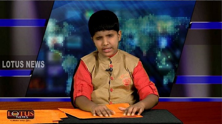 Visually Impaired 11-Year-Old Boy From Tamil Nadu Becomes A News Anchor
