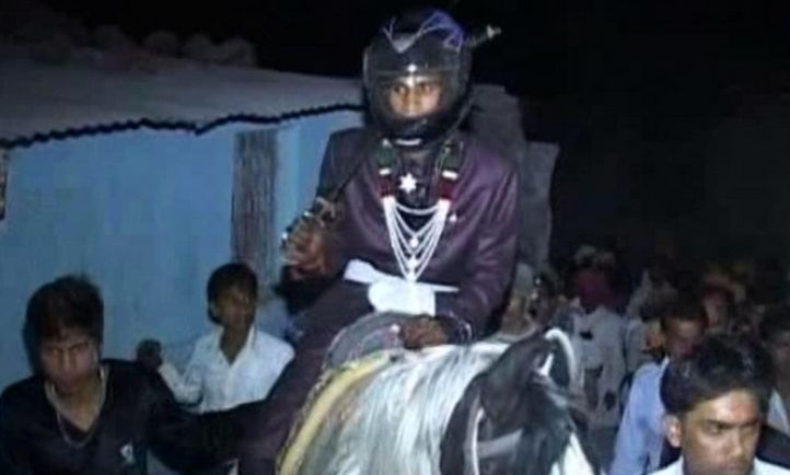 Dalit Groom Wears Helmet To His Wedding As Upper Caste Villagers Hurl Stones At Him