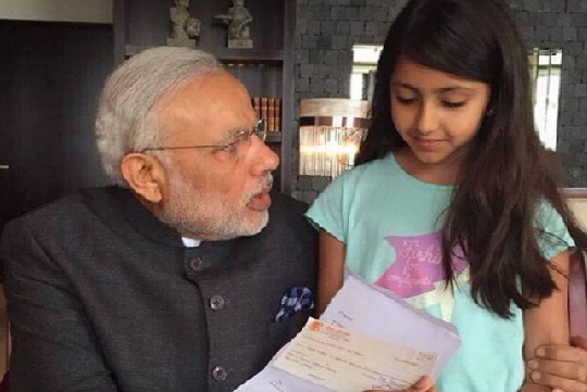 9-Year-Old Girl Donates 1 Lakh Rupees To Narendra Modi, Pledges Support For Ganga Campaign