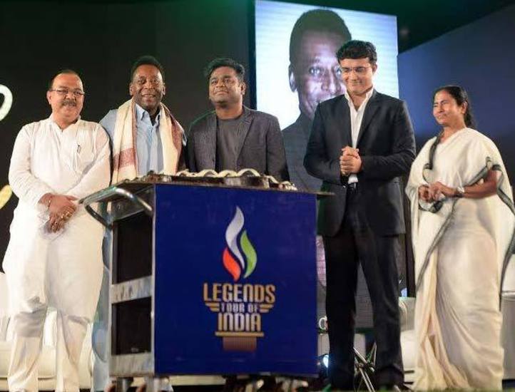 A R Rahman Shares The Stage With Pele And Ganguly, Kolkata Goes Nuts