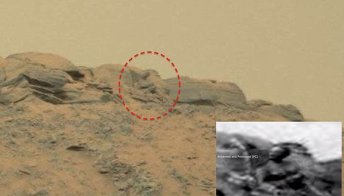 Is it for real? Statue of Buddha on Mars