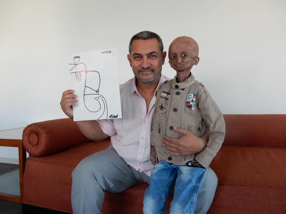 Progeria Patient Nihalâ€™s Dream Of Meeting Bollywood Star Aamir Khan Comes True