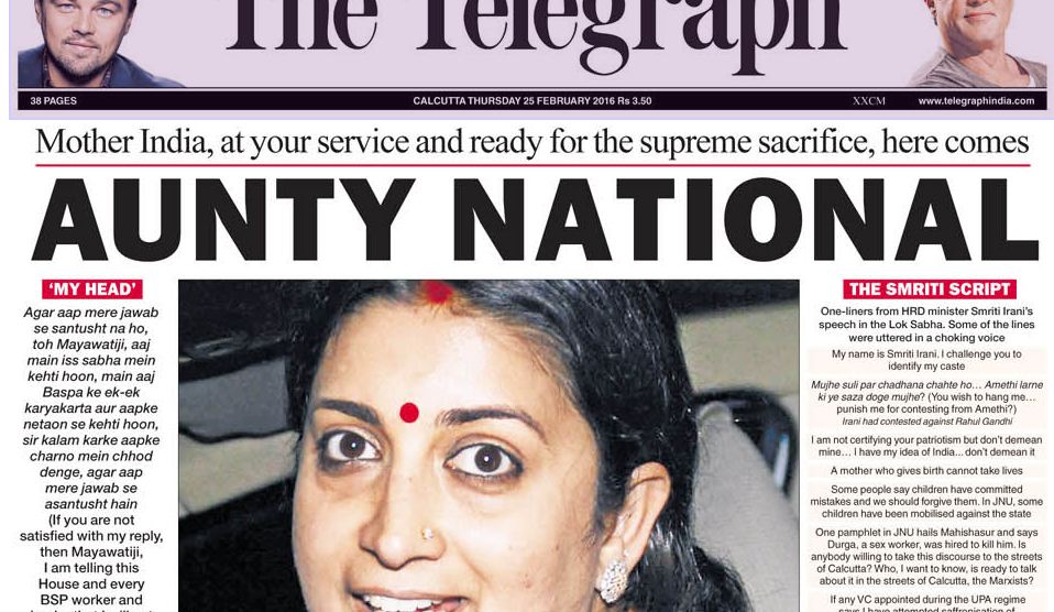 This is the way The particular Telegraph Mocked Smriti Irani On her behalf Extraordinary Lok Sabha Talk.