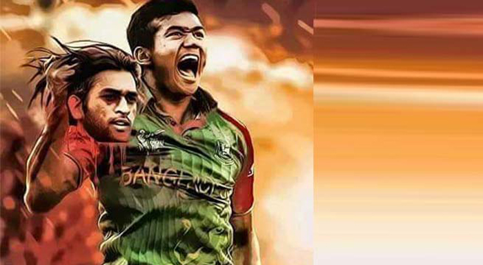 Bangladeshi Fan Posts Image Of Taskin Ahmed Holding MS Dhonis Head, Leads To Massive Outrage