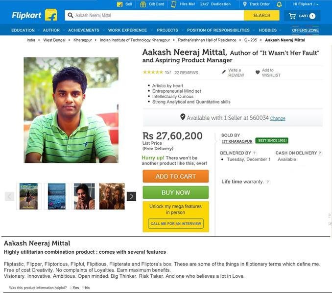 Remember The IIT-ian Who Posted His Resume On Flipkart? Heâ€™s Getting Flooded With Job Offers