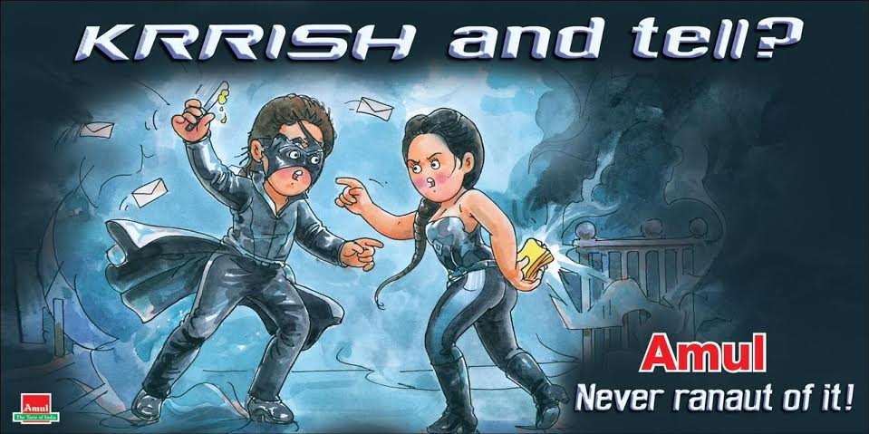 This Amul Ad Is Handling The Hrithik-Kangana Break-Up Controversy Better Than Them