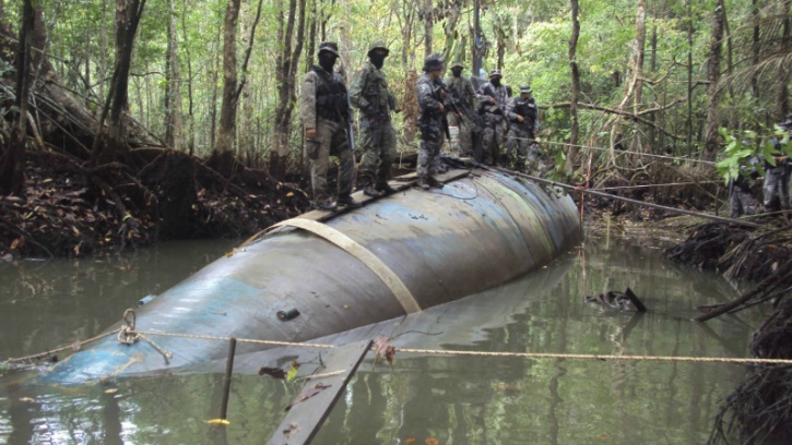 Cocaine Submarine With 5. 5 Tons Of Drugs Basins Inside the Pacific Ocean