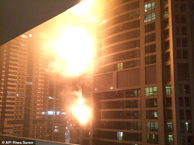 Another Skyscrapper In Dubai Engulfed By Fire Residents Face Severe Damage