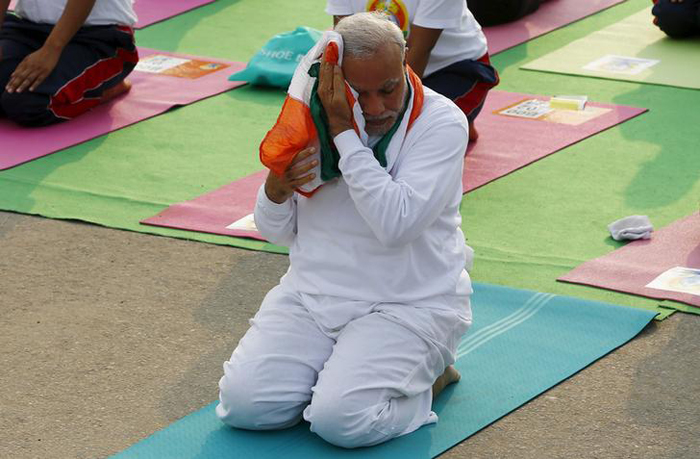 Court To Look Into Whether PM Modi Insulted The National Flag During Yoga Day Event