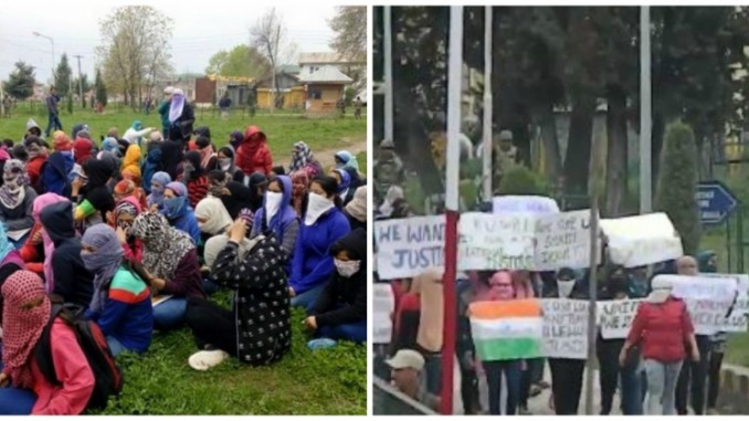 Brave Girls Of NIT Srinagar March With The Indian Tri-Colour Despite Being Threatened Of Rape And Murder