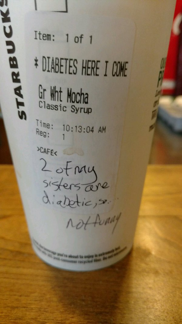World This Man Got The Nastiest Note Along With His Cup Of Piping Hot Coffee At Starbucks