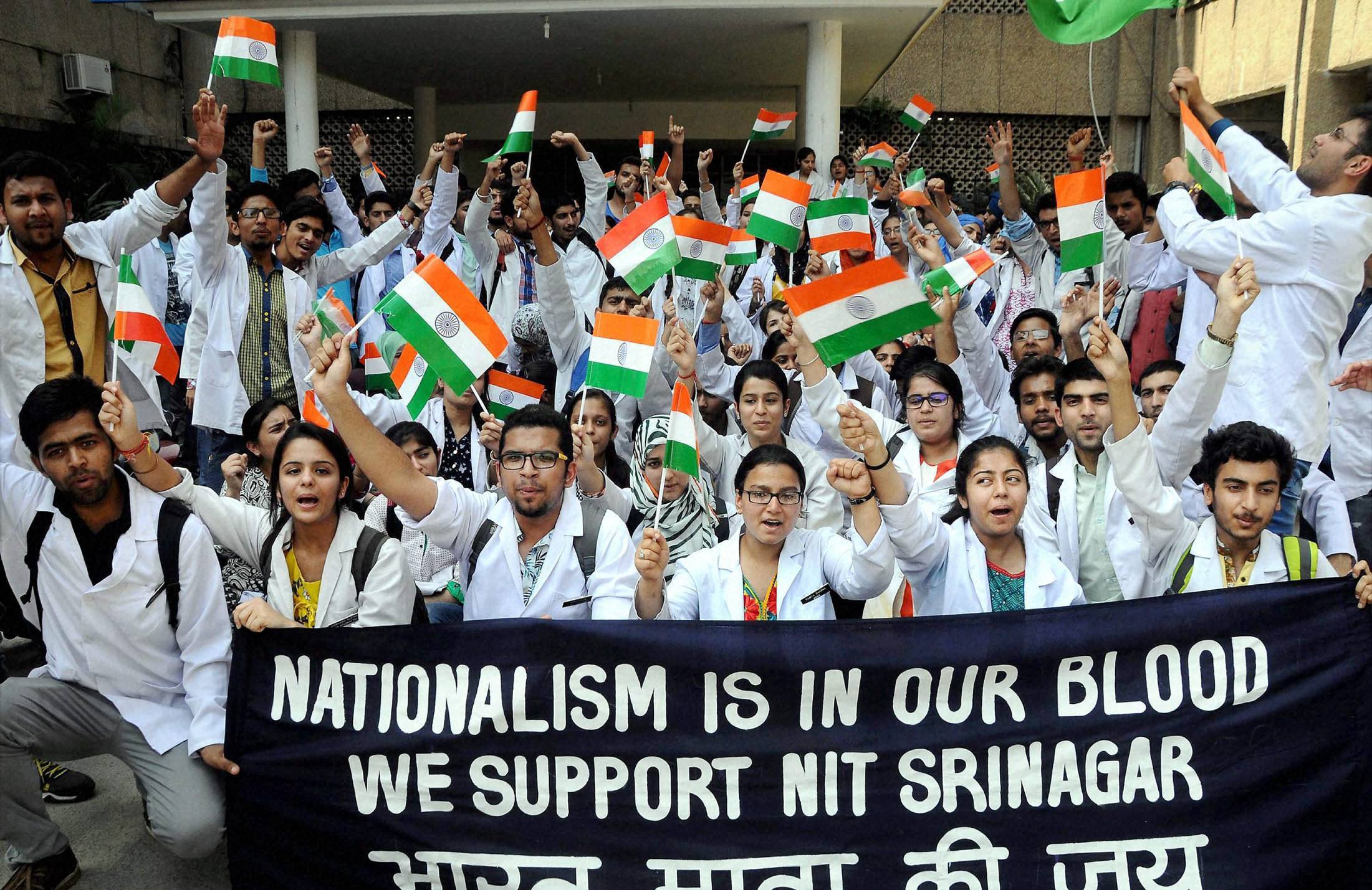 Non-Local Students Protest In Jammu Want NIT Srinagar Campus To Be Shifted There