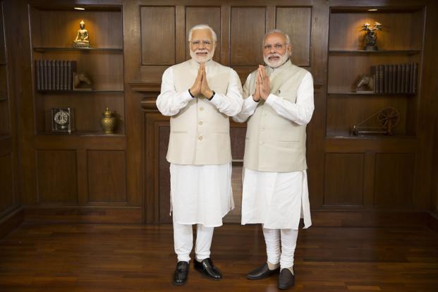 Its Here Narendra Modi Wax Statue Is Ready And The PM Was Left Speechless