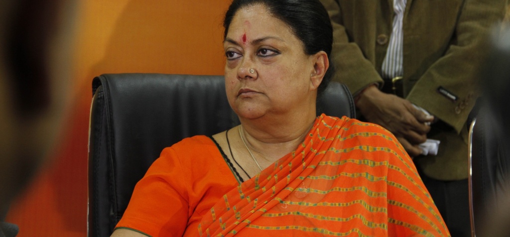 Water Conservation Does not Apply For Politicians 7 Lakhs Litres Of Water Wasted For Rajasthan CM Raje Helipad