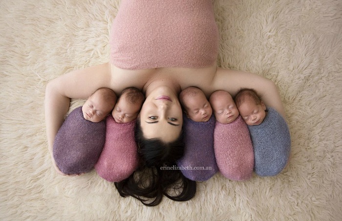 Australian Mother Shares Beautiful Photos Of Her Bundles Of Joy - Her Quintuplets