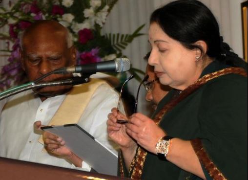 Sycophancy On Full Display As Jayalalithaa Is Sworn In As Tamil Nadu Chief Minister For Second Term