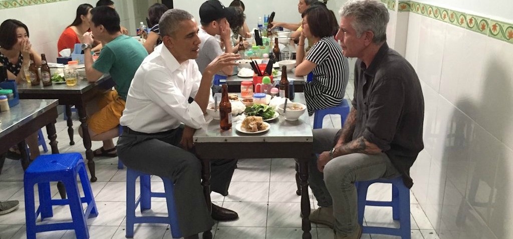 Anthony Bourdain And Barack Obama Were Just Spotted Dining Together At An Eatery In Vietnam