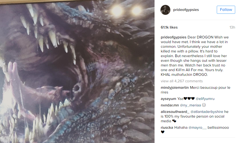 Khal Drogo Heartfelt Message To Daenerys Dragon Drogon Just Made Us Miss Him Even More