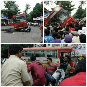 Pune Crowd of 50 Tilts Bus To Rescue Two Students
