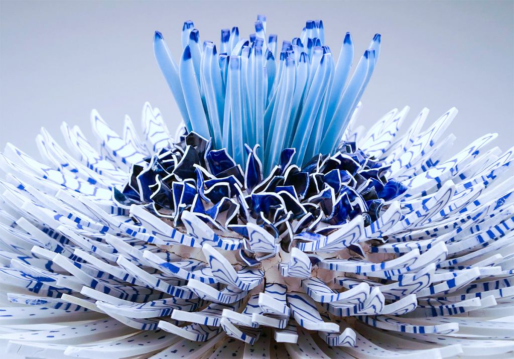 New Blooms of Ceramic Shards by Zemer Peled
