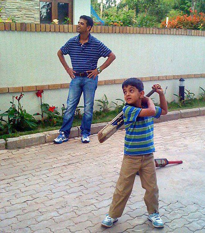 Nope, Weâ€™re Not Getting Excited But Rahul Dravid Junior Is Scoring Runs Just Like His Dad!