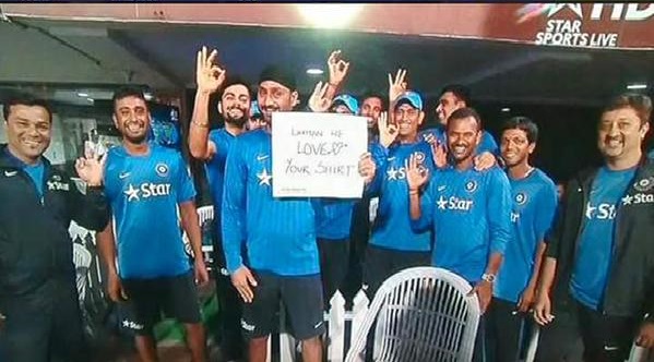 Why Is Team India Congratulating Laxman For His Very Very Special Shirt?