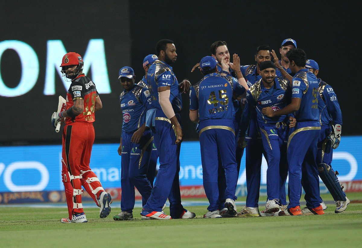 Pollard And Buttler Smash It All Over As Mumbai Indians Beat RCB To Keep Play-Off Hopes Alive
