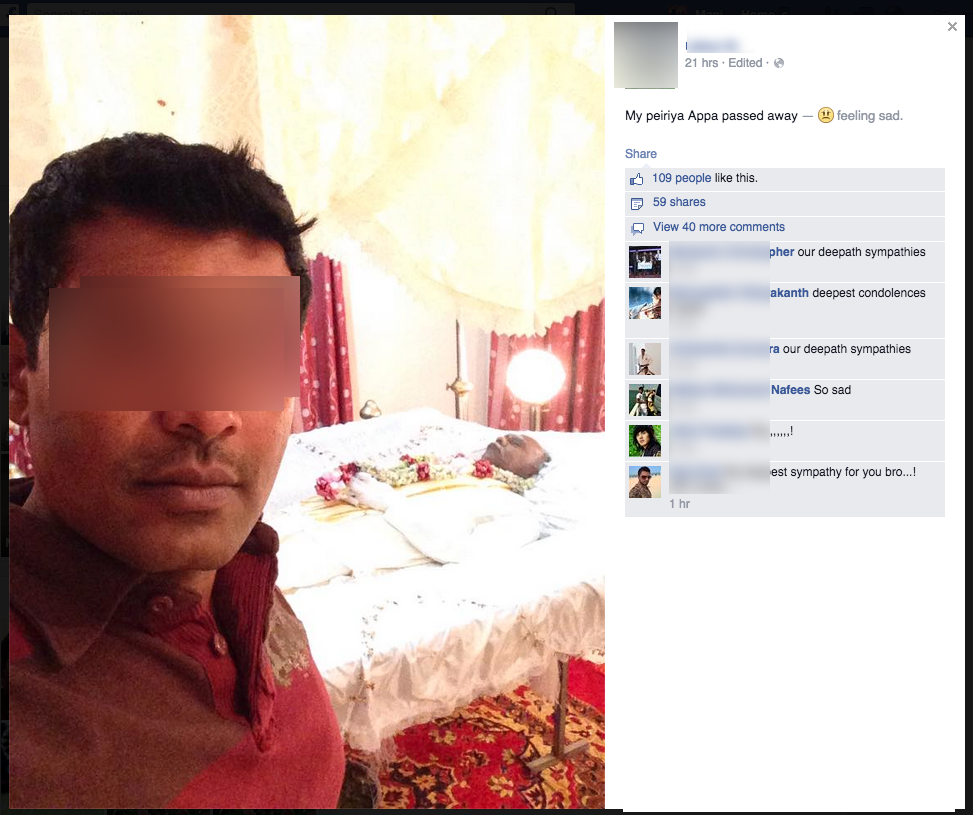 Man Uses a Selfie With his Deceased Uncle. What Gets the World Come to? |  Pikspost